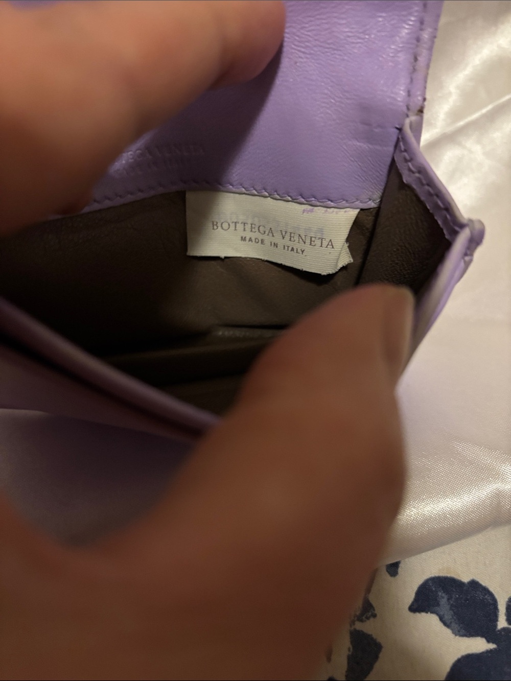Bottega Veneta Lavender Intrecciato Leather Card Wallet - Picture 4 of 7